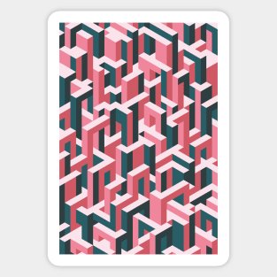 Abstract - Isometric - Spring Sticker